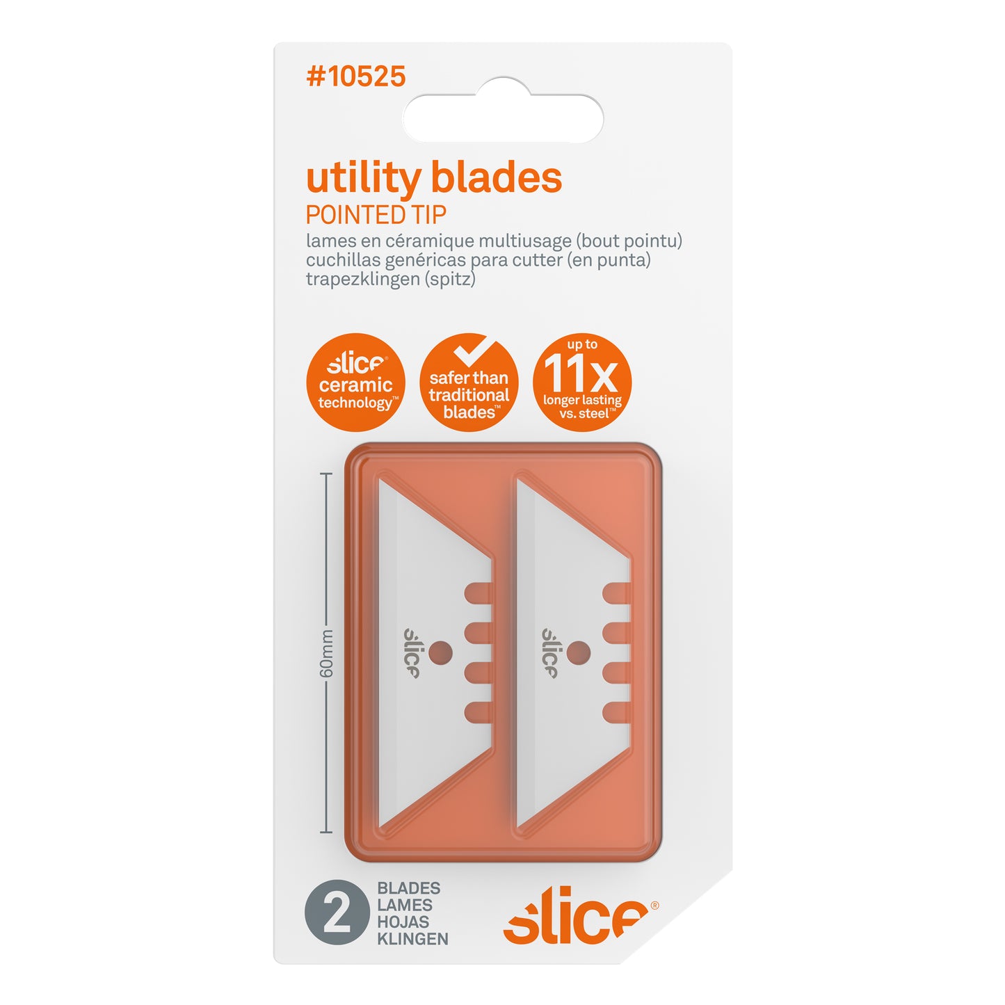 Additional Ceramic Blades (Utility Knife, Pointed Tip)