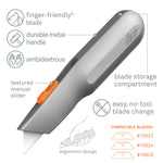 Slice® Manual Metal-Handle Utility Knife - Box of 6